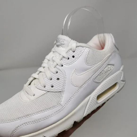 Nike Air Max 90 Premium White Athletic Sneakers - Picture 5 of 14